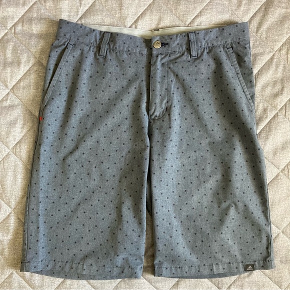 adidas Other - Adidas Golf Shorts Mens 32 Blue Star Print USA Merica 10.5” Casual Flat Front